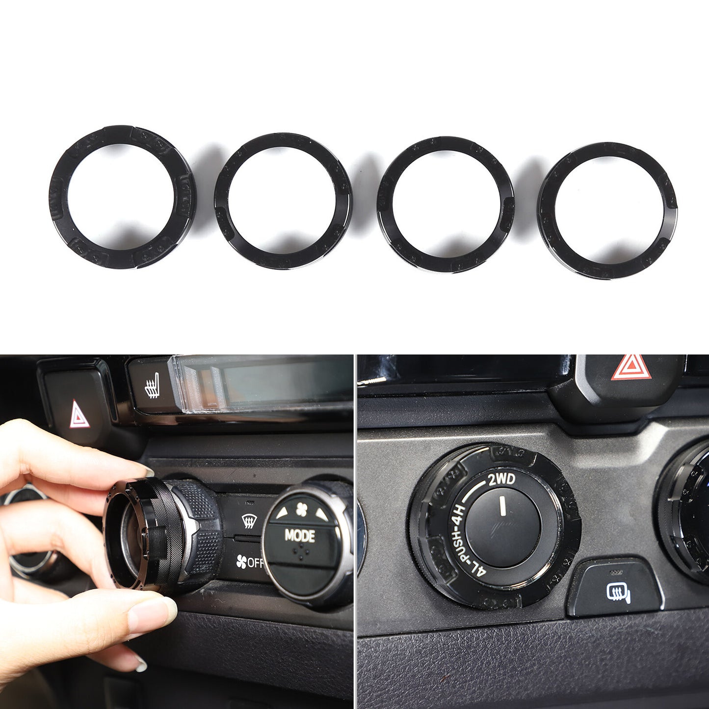 For Equinox Black Titanium 18-2021 Button Head Cover Trim 2- v