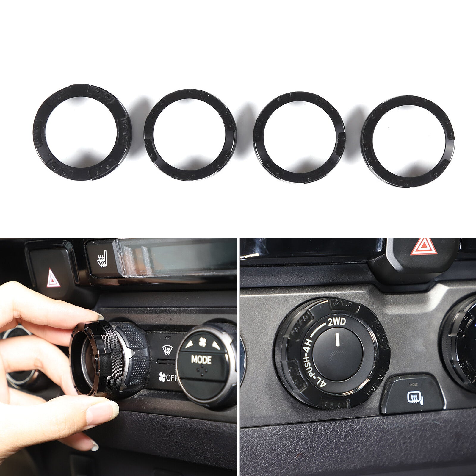 For Equinox Black Titanium 18-2021 Button Head Cover Trim 2- v