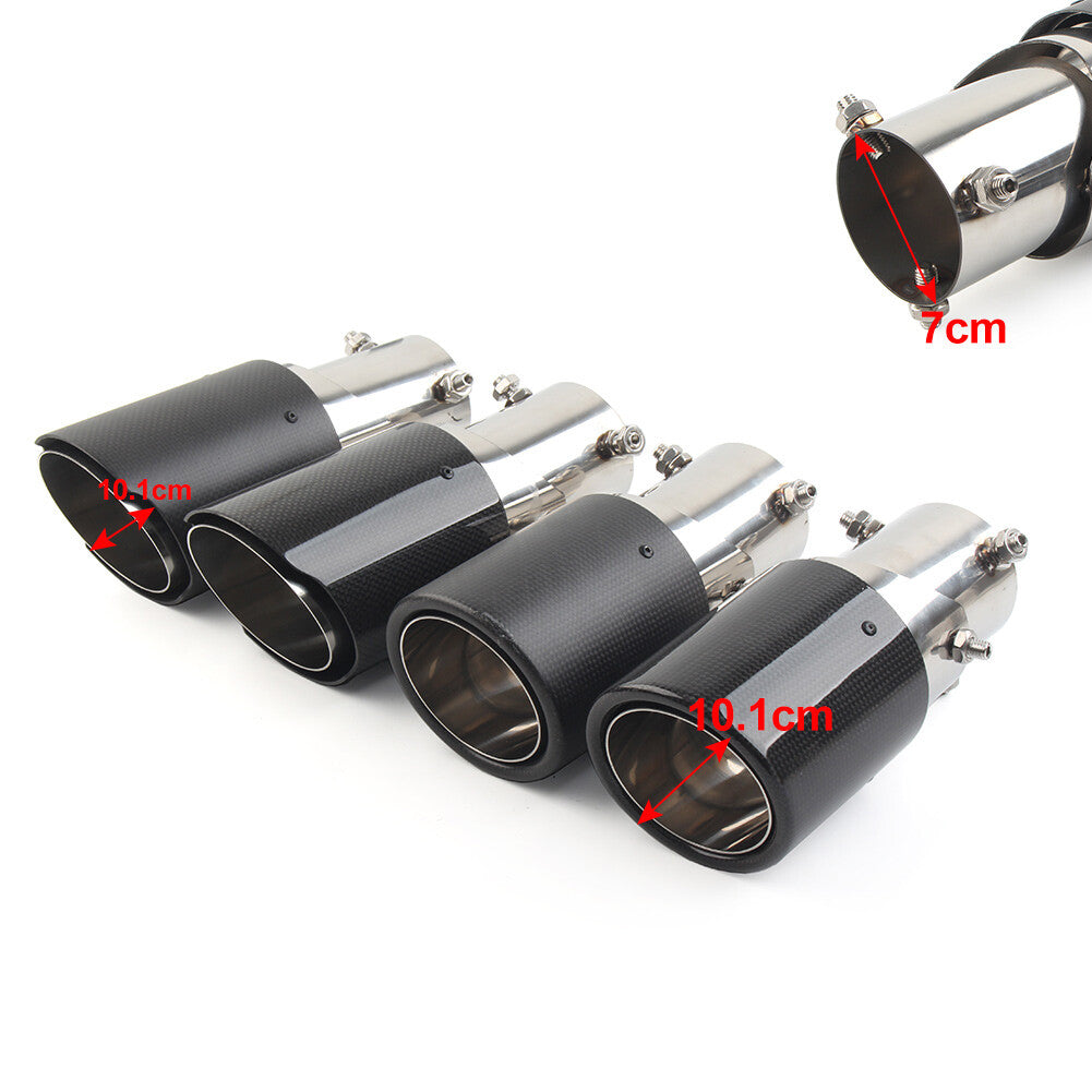 Car Muffler Tip Exhaust System Pipe Mufflers Nozzle Universal Straight Stainless Q