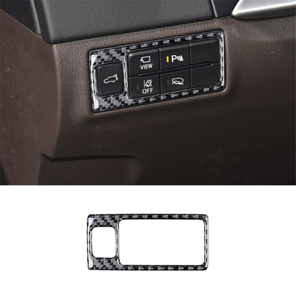 Carbon Fiber Interior Front Lighting Control Cover Trim for Mazda CX-9 2016-2022