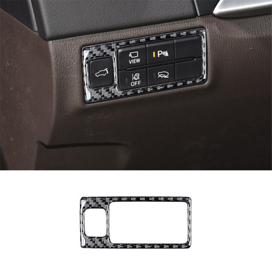 Carbon Fiber Interior Front Lighting Control Cover Trim for Mazda CX-9 2016-2022