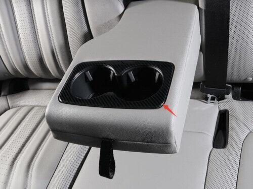 Carbon Fiber Style 2020-22 Rear Water Cup Panel for Ford Escape Kuga Cover Trim