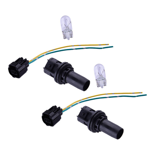 2Set Turn Signal Brake Parking Light Bulb  Socket  Plug Fit for Toyota for Camry