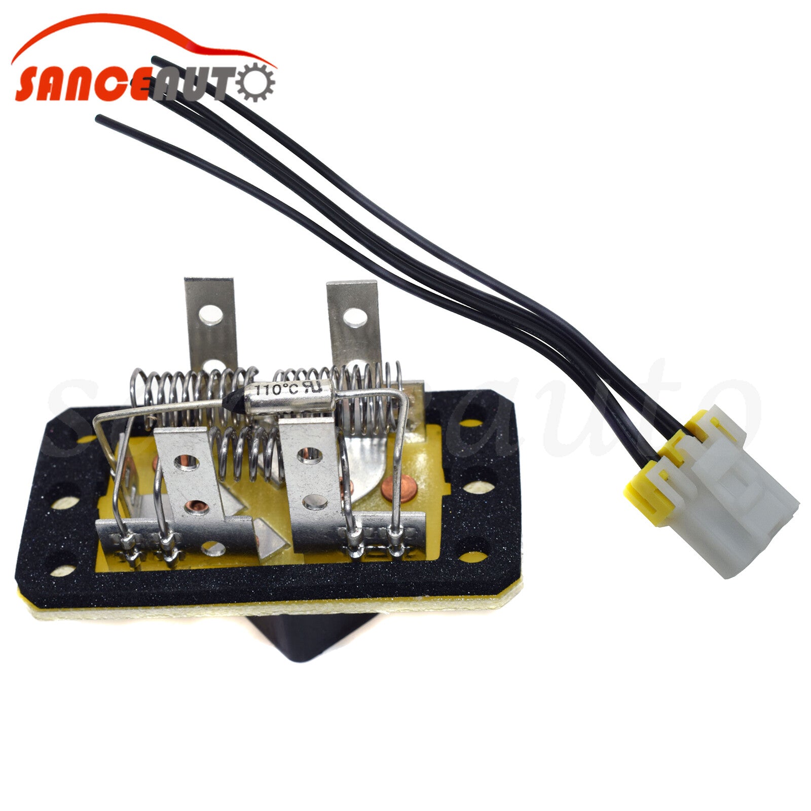 Heater blower motor resistor with connector plug suitable for Escape RU382- n