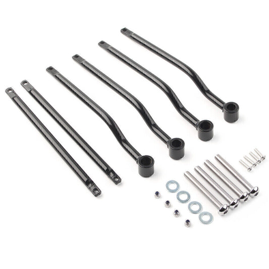 Universal Steel Motorcycle Saddlebag Side Support Bars Mounting Bracket Black Q