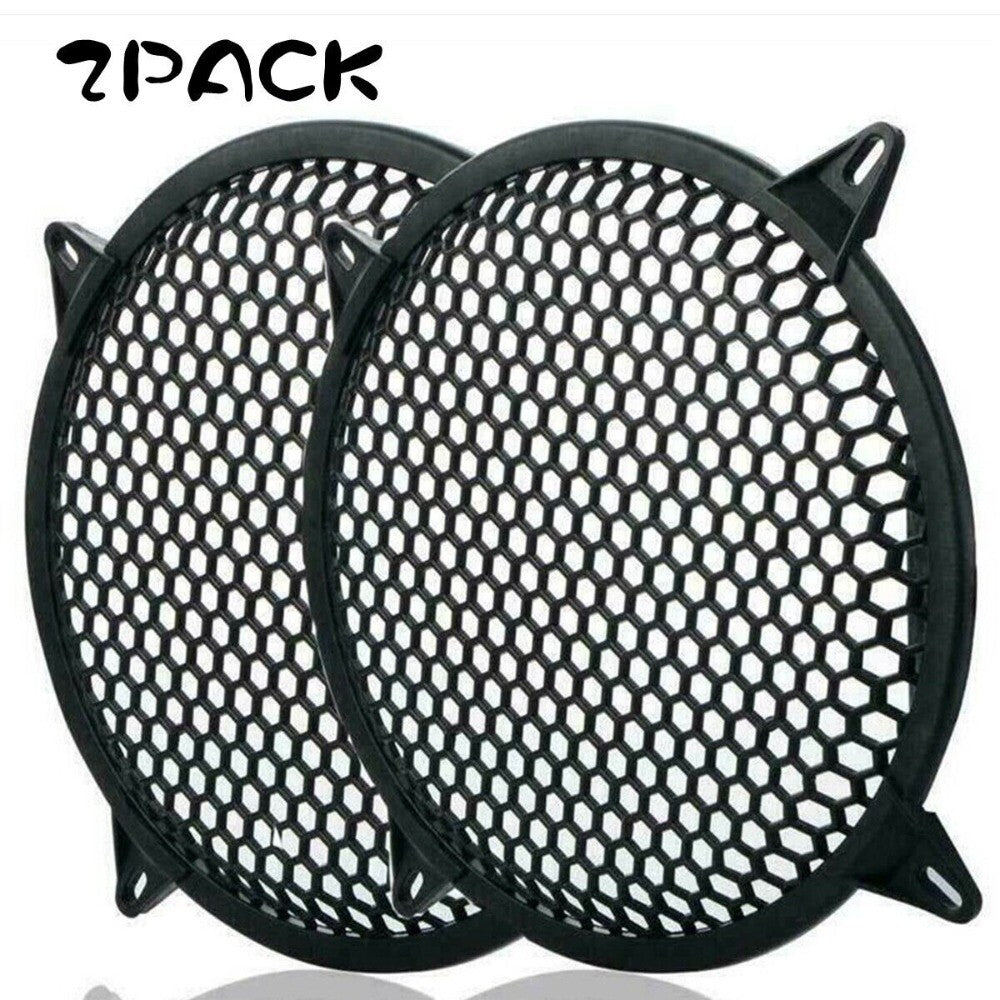 2pcs/set Car Speaker Cover Plastic Mesh Sub Woofer Subwoofer Grill Protector 12 n