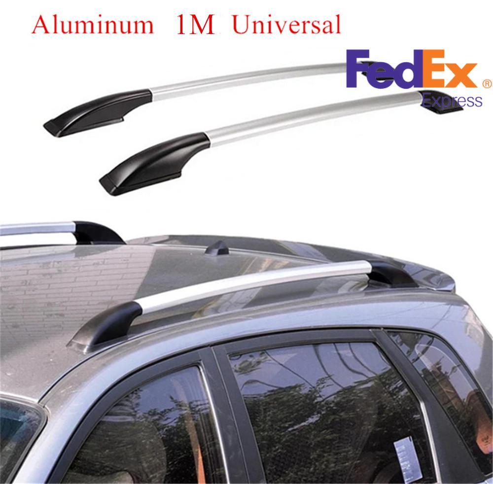 2x 1M Luggage Rack Refit Aluminum Alloy Side Bars Rails Car Top Frame Accessorie Q