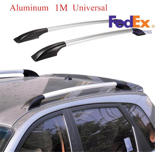 2x 1M Luggage Rack Refit Aluminum Alloy Side Bars Rails Car Top Frame Accessorie Q