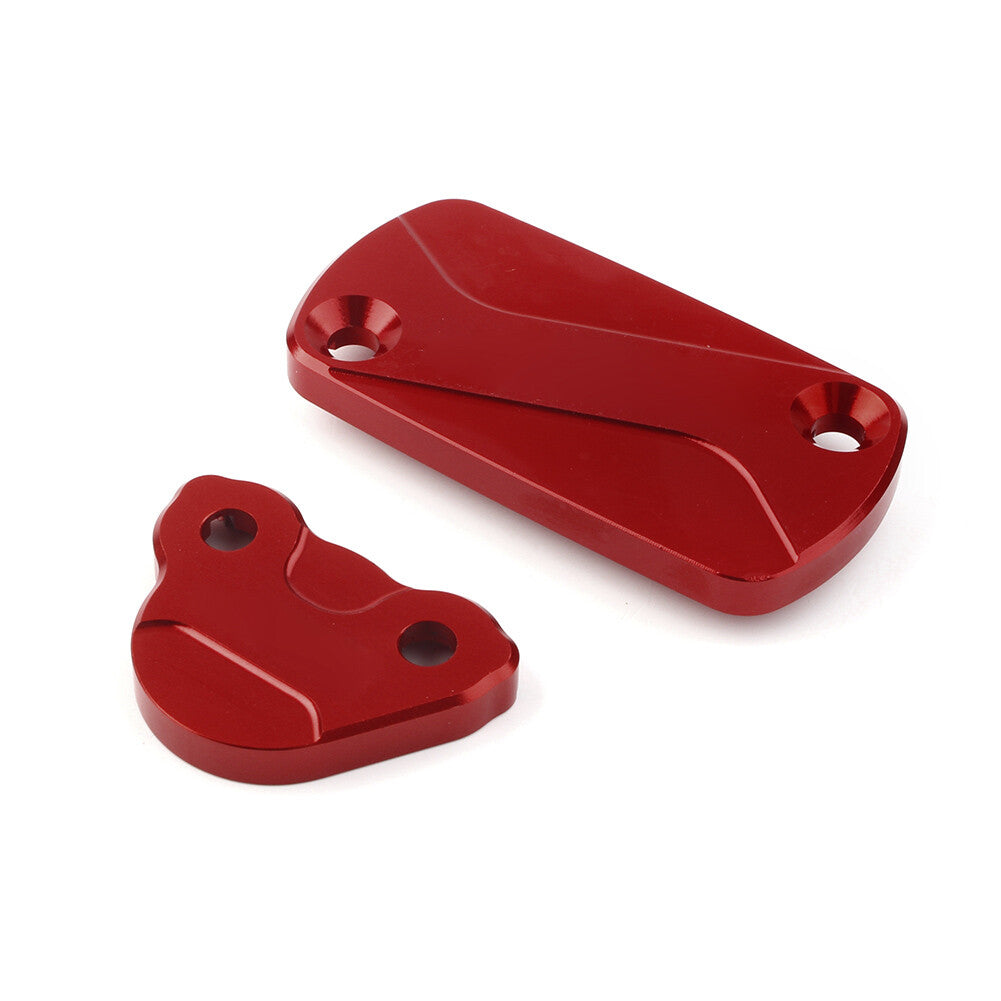 Front & Rear Brake Reservoir Covers Red Fit for Honda CR125R CR250R CRF250R/X Q