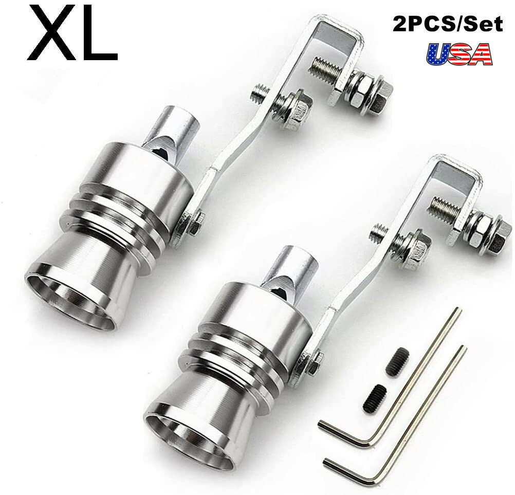 Universal simulator Whistler exhaust turbine pipe sound muffler Blow Off XL 2-piece set