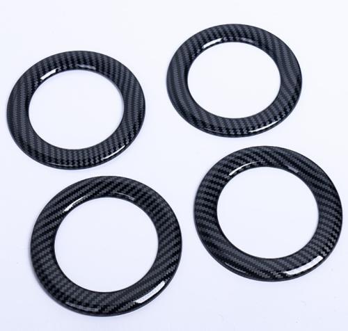 for Kia Carnival 2022-2023 Carbon Fiber Car Roof Air Outlet Vent Ring Cover Trim