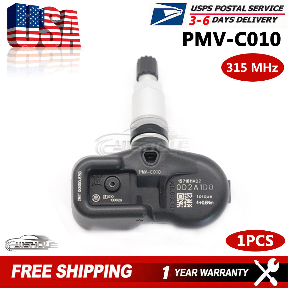 1PC 42607-30060 Tire Pressure Sensor TPMS PMV-C010 for Toyota for Lexus 315MHz