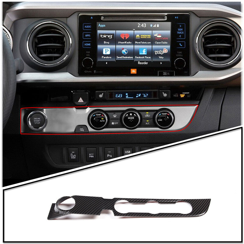 ABS carbon fiber steering wheel base decorative cover suitable for Corvette C6 2005-2013- v