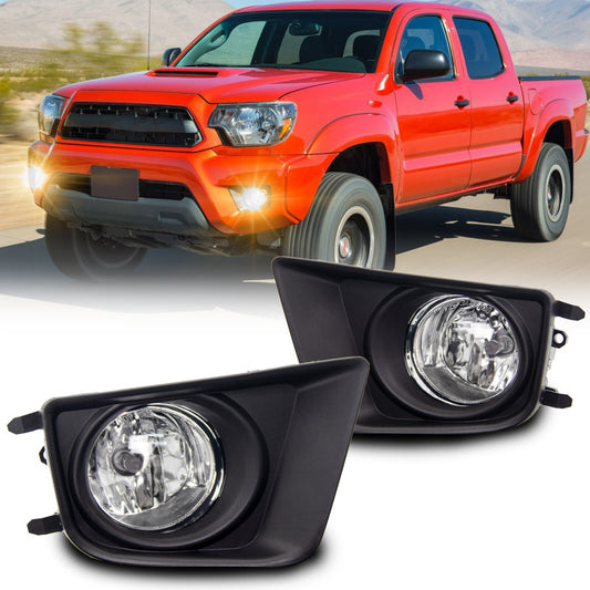 Suitable for 2012-2015 Tacoma anti-collision fog lights with COVER+Harness+switch- v