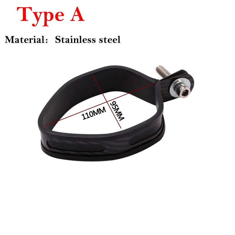 Universal 60.5mm 51mm Exhaust Holder Clamp Fixed Ring Support Bracket Ring Round