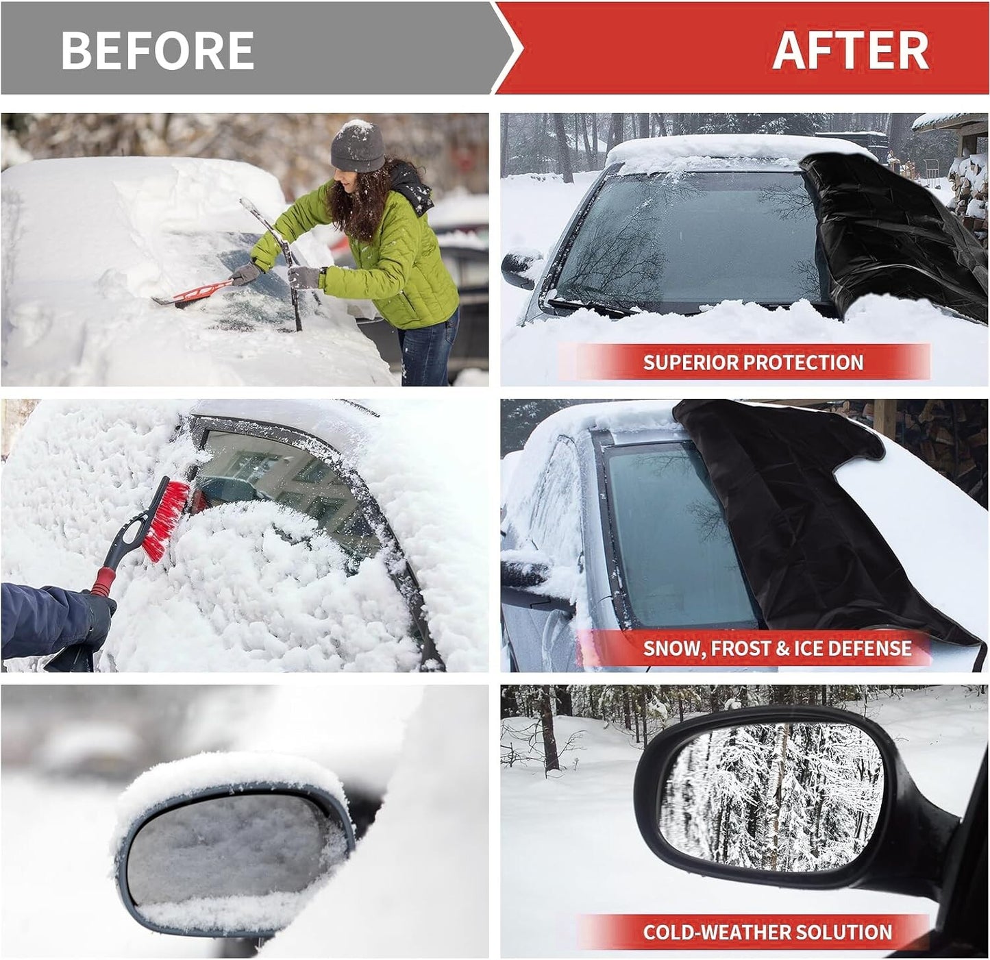 Suitable for 4Runner windshield snow cover, frost and ice protection, and side mirror covers. n