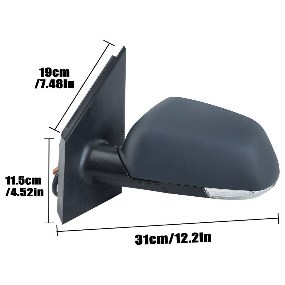 F¨¹r for VW Polo Mk4 Hatchback 2005-2010 Links Au?enspiegel Spiegel Mit Heizung