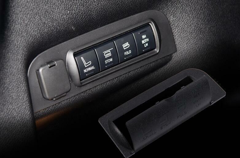 for Seat Adjust Button Panel Cover Trim 1PCS for Ford Explorer 2011-2019 Matte Black