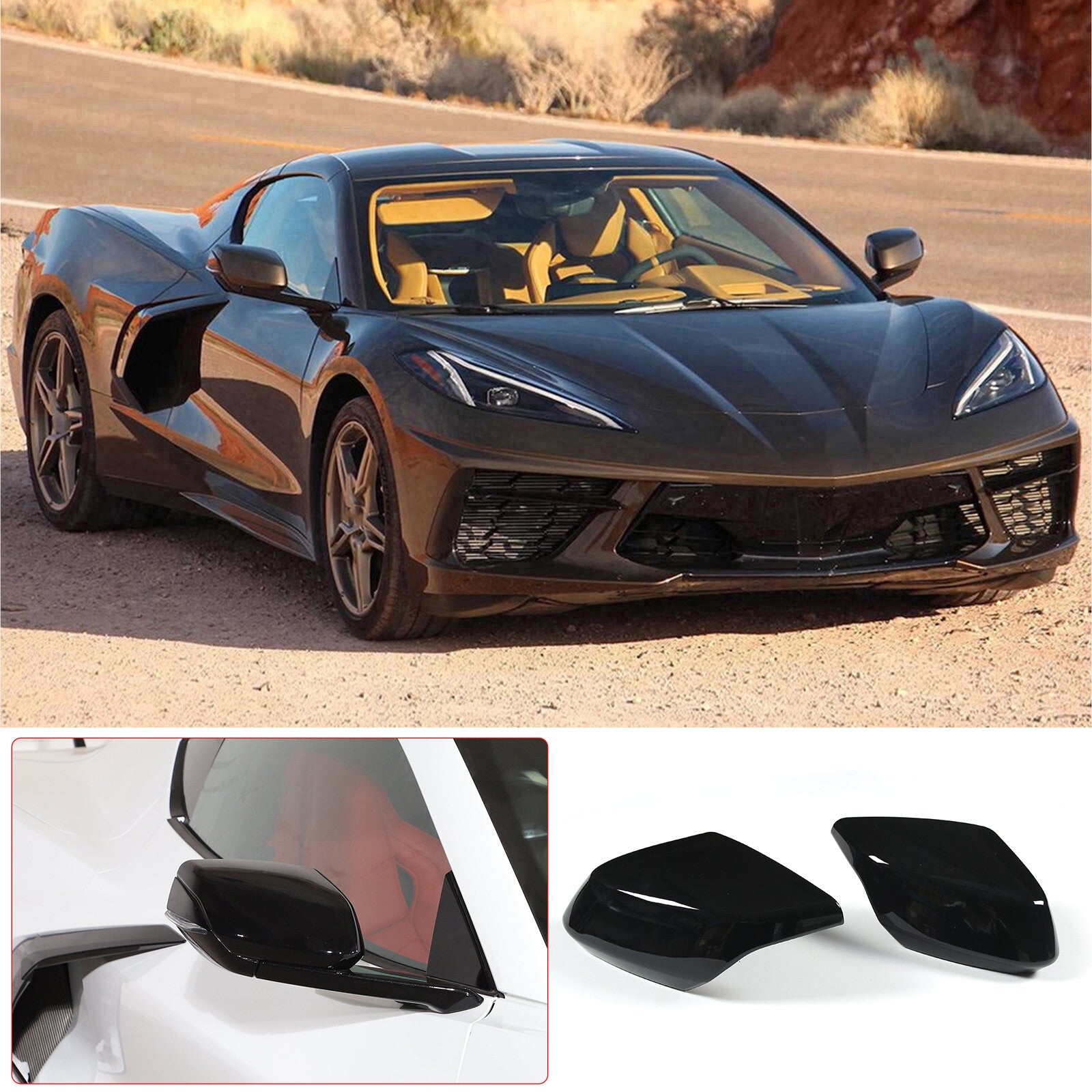 ABS carbon fiber front reading light cover trim for Toyota Tacoma 2016 - 2020