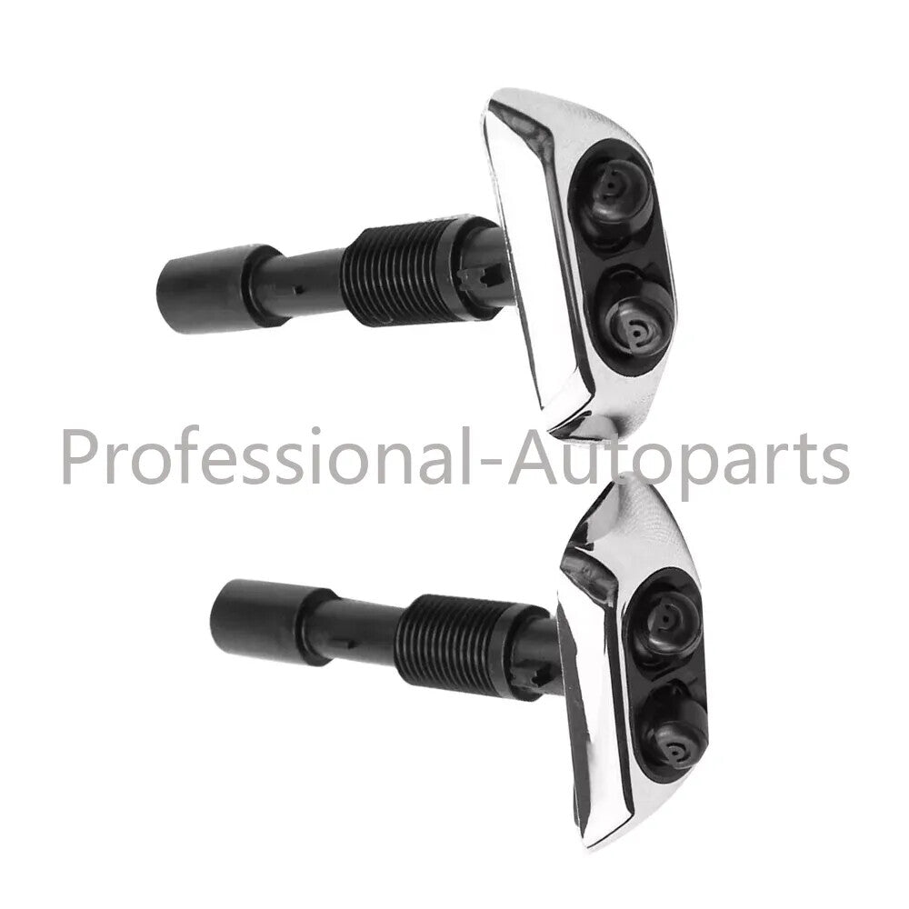 1Pair Left&Right Headlight Washer Nozzle Jet Cover Chrome for BMW E38 740i 750iL Q