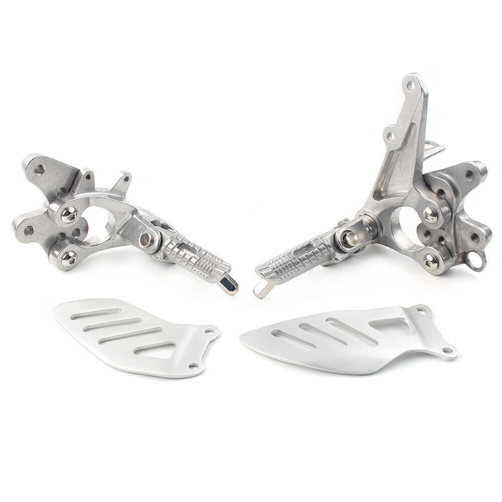 Fit for SUZUKI GSXR1000 2009-2011 Front Rider Foot Pegs Footrest Pedals Bracket Kit