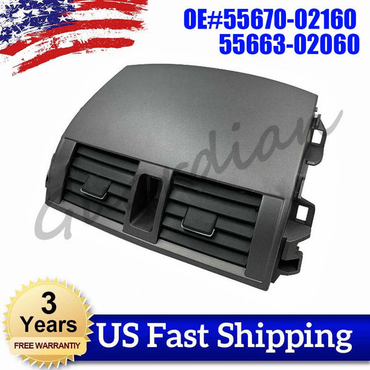 55663-02060 1PC Center Dash A/C Outlet Air Vent Panel for Toyota for Corolla 08-13