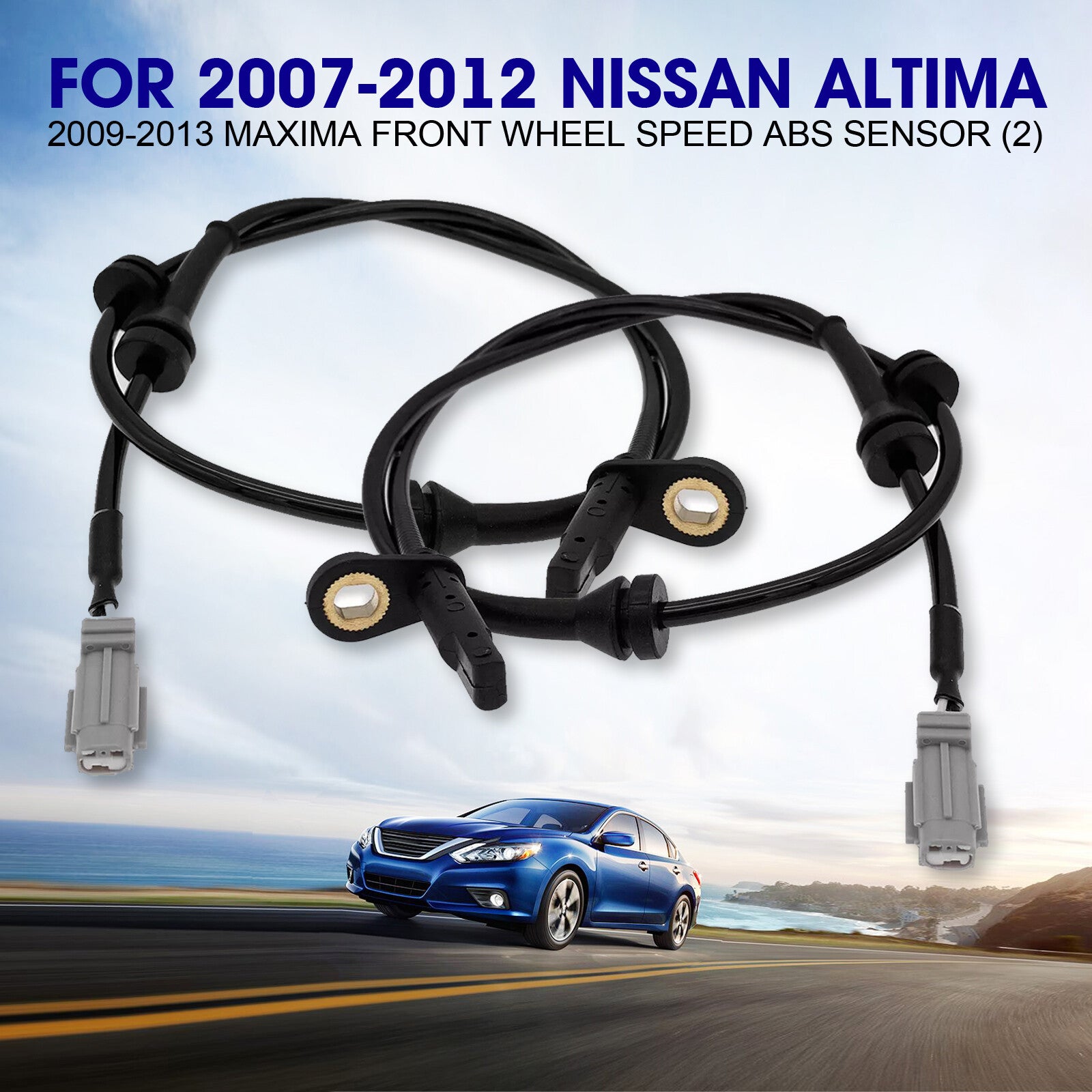 Front ABS wheel speed sensor compatible with 2008-2013 for Nissan Rogue 2.5L ALS1658 47910-1DA1A