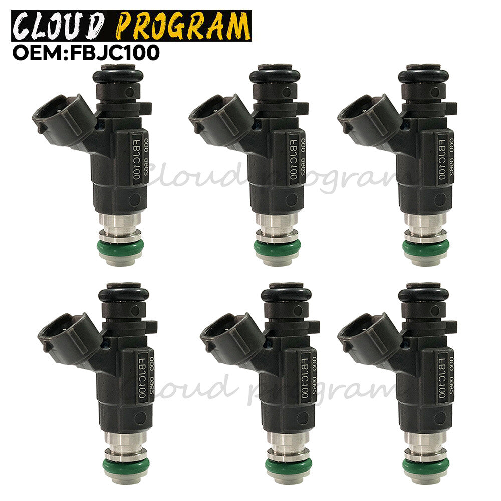 6 PCS NEW Fuel Injectors Set FBJC100 for 2000-2005 for Infiniti V6 3.0L 3.5L v