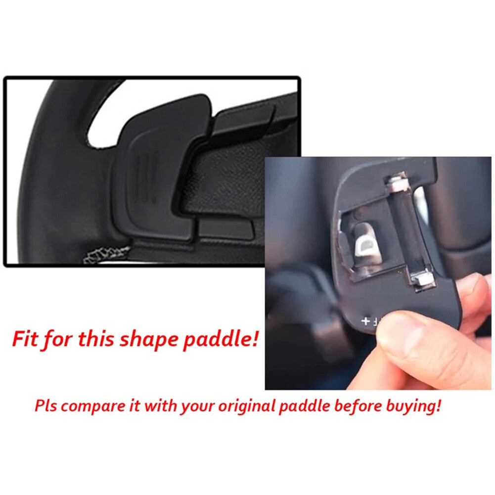 Steering Wheel Paddle Shifter Extension Carbon Fiber Look Fit for VW for Golf 7 Polo Red