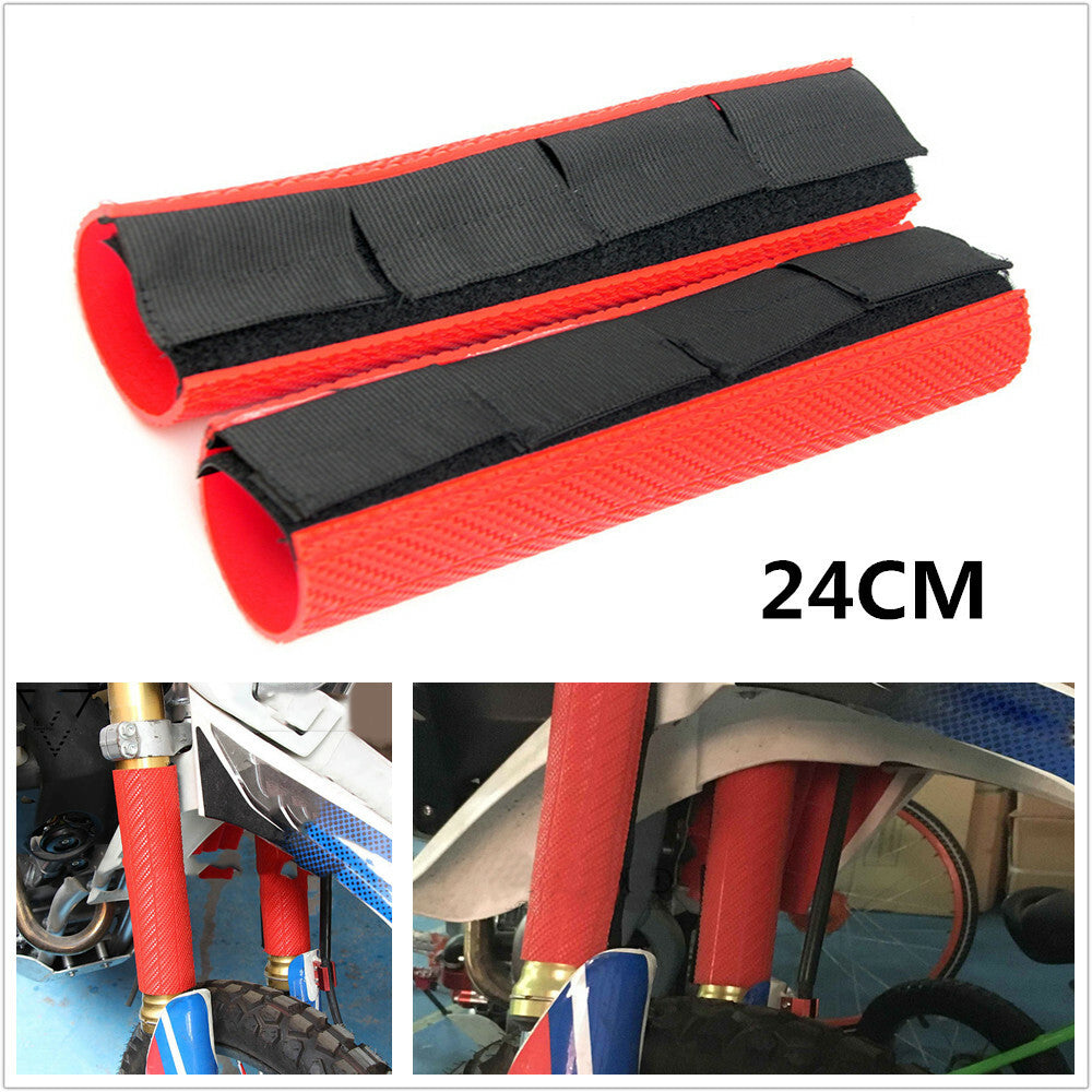 24cm long motorcycle and bicycle front fork dustproof protective cover, leggings, waterproof boots - n