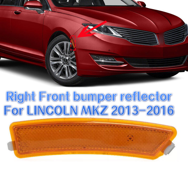 Right front bumper reflector side marker light for Lincoln MKZ 2013-2016