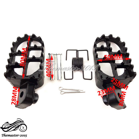 Footpegs Foot Pegs Rest for Honda XR50R CRF50 CRF70 CRF80 CRF100F Pit Dirt Bike Q