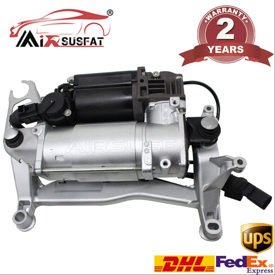 Air Suspension Compressor Pump for Audi Q7 (4LB) 2006-2015 7L8616006A w/Bracket
