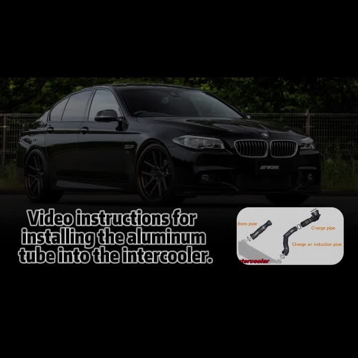 Aluminum Charge Pipe + Boost Pipe Hose Kit for BMW F07 F10 535i 640i 740i N55