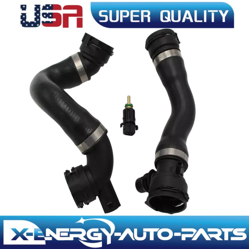 Upper + Lower Radiator Hose + Sensor Kit Fit for BMW 128i 328i xDrive Z4 E90 E92