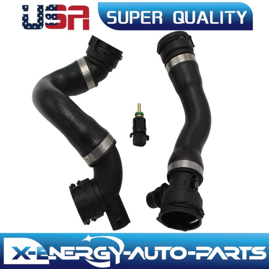 Upper + Lower Radiator Hose + Sensor Kit Fit for BMW 128i 328i xDrive Z4 E90 E92