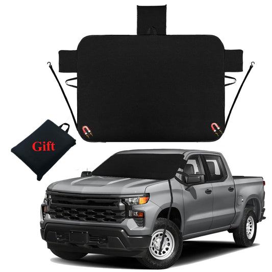 Magnetic windshield snow cover for SUVs - anti-frost and sunshade n