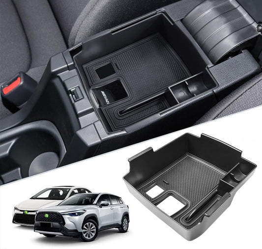 For 2019-2025 for Toyota for Corolla Center Console Armrest Storage Box Tray Accessories Q
