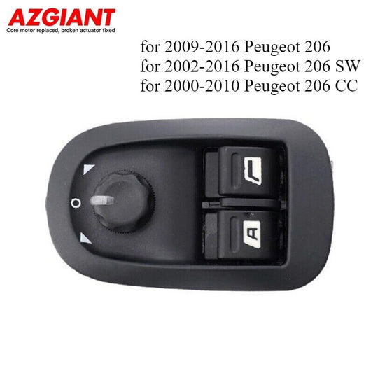 for Peugeot 206 / 206 SW / CC: Front left/Right side power window switch