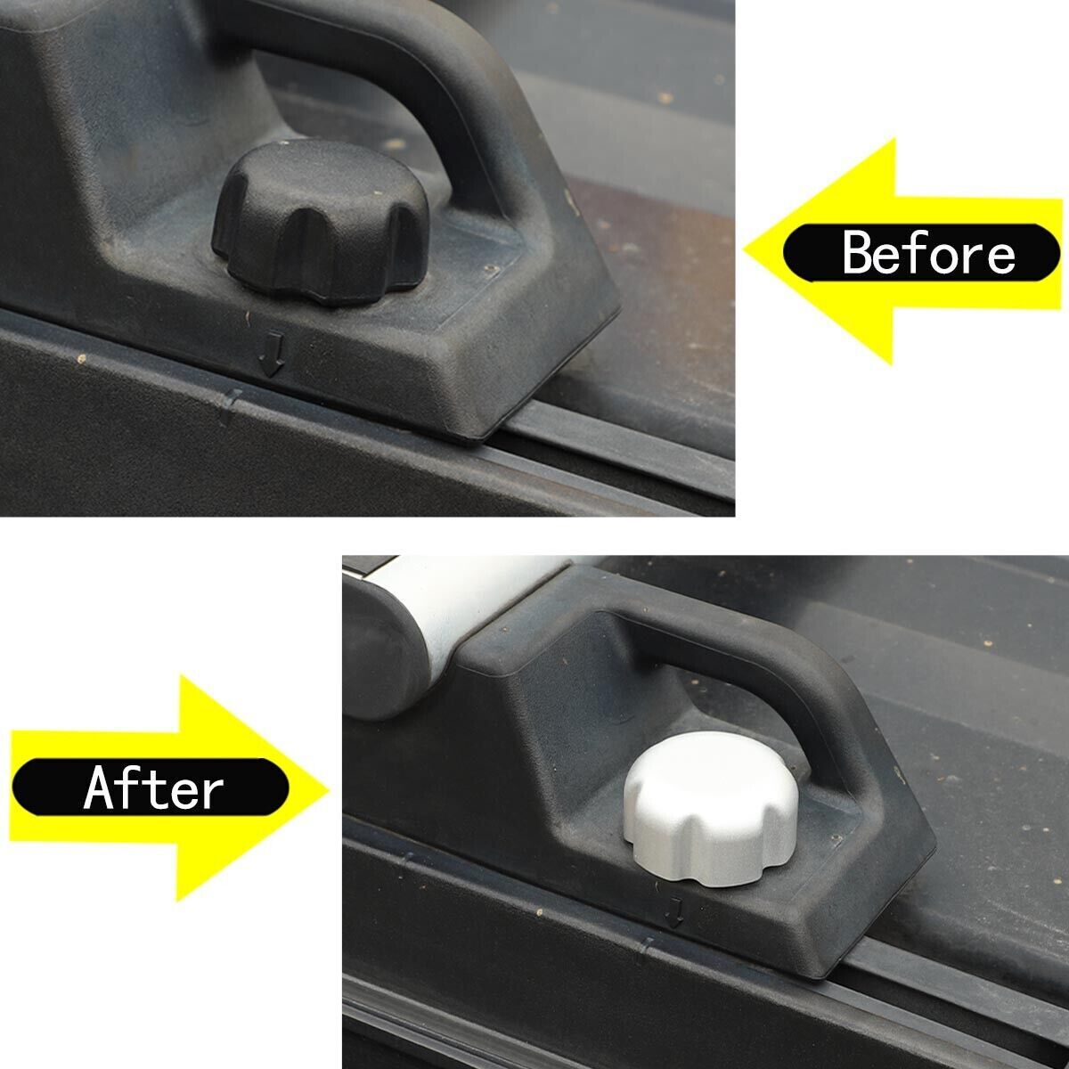 10¡ÁAlloy Silver Roof Luggage Rack Positioning Screw Trim For HUMMERH2 2003-09