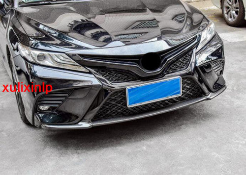3P for Toyota for Camry 2018-2021 Carbon Fiber Look Front Bumper Moulding Cover Trim