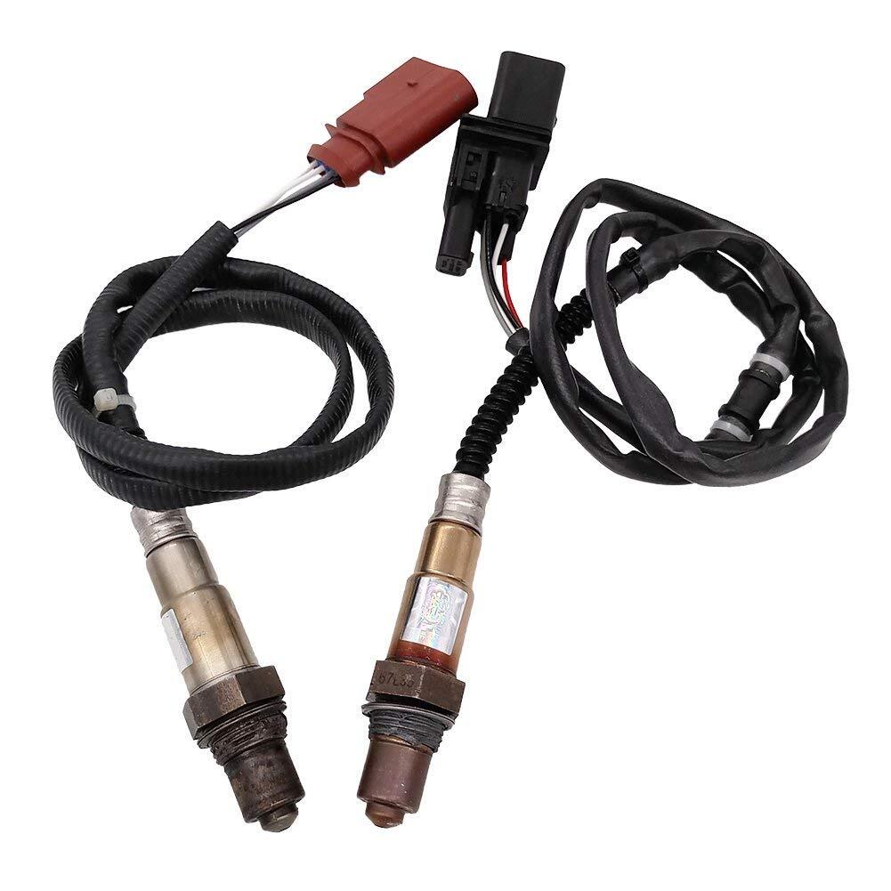 Two-piece upstream and downstream oxygen sensor kit suitable for Audi A4, for A8 , Quattro, Beetle, for Golf , and for Jetta . n