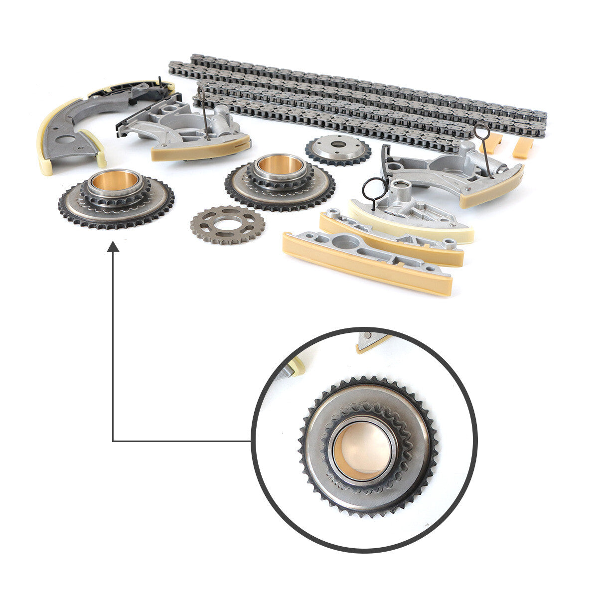 Timing Chain Kit w/ Gears Suitable for AUDI Q5 A6 3.2 3.0 V6 for A8 S8 4.0 V8 CCAA