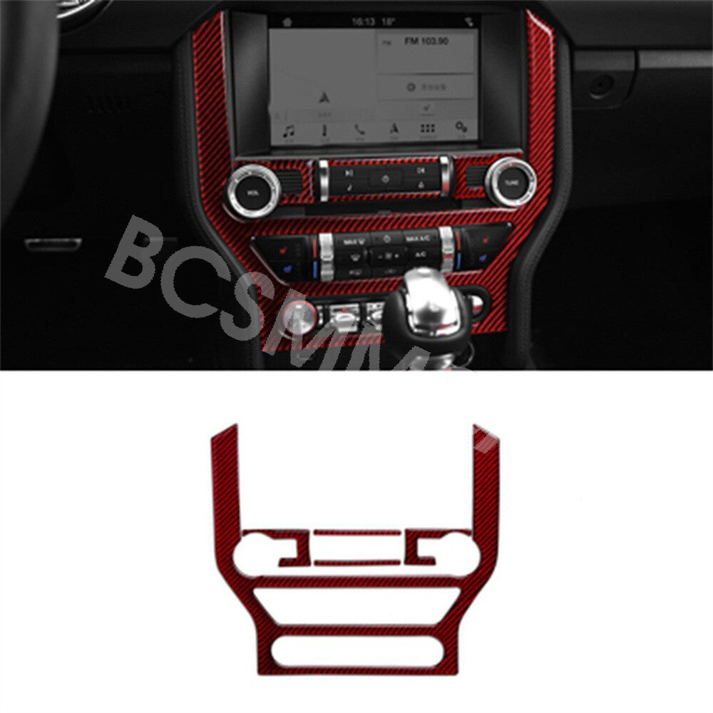 Front Central Media Decor CD Panel Cover Trim Fit  for ford  for Mustang 2015-2019