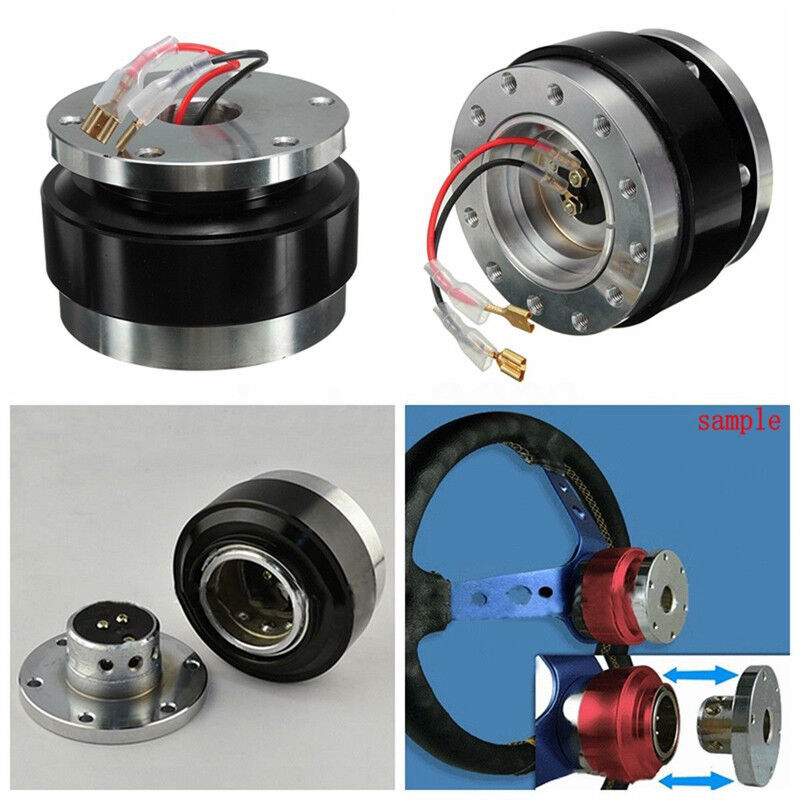Car steering wheel quick release 6 bolts wheel adapter clip Boss kit aluminum - n