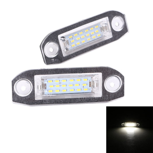 for Volvo V70 2000-2013 CX60 2008-2013 Pair LED License Plate Lights Lamps