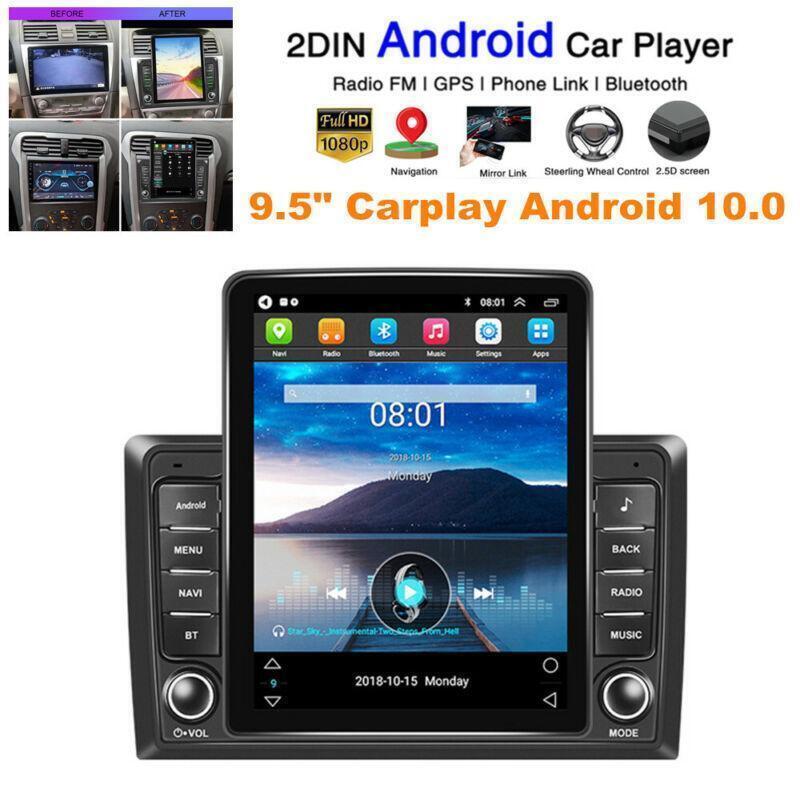 9.5 Inch Car Stereo Double Din Car Radio with CarPlay Bluetooth GPS Navigation