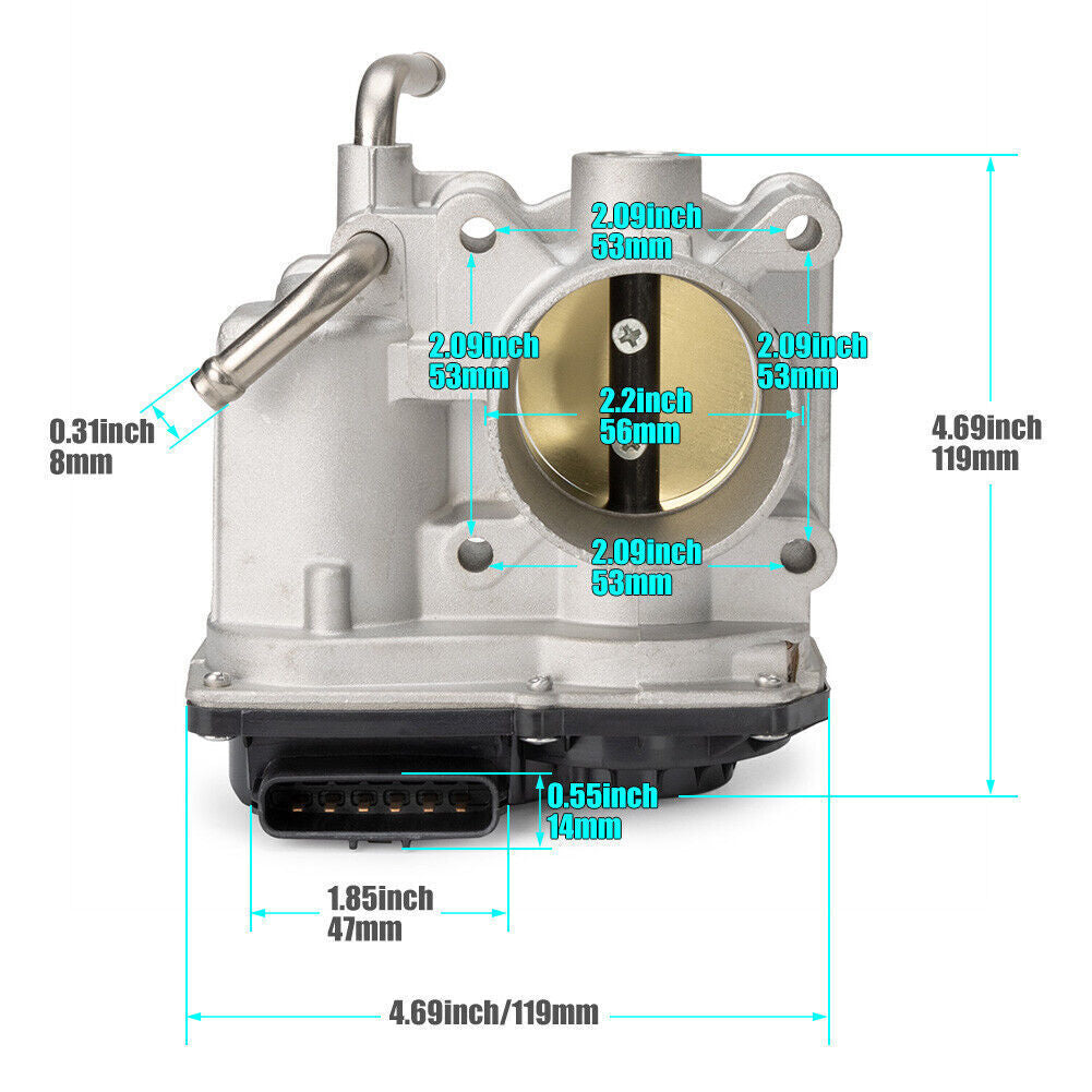 Electronic Throttle Body Assembly for Toyota Yaris 2006-2019 Petrol L4 1.5L Q