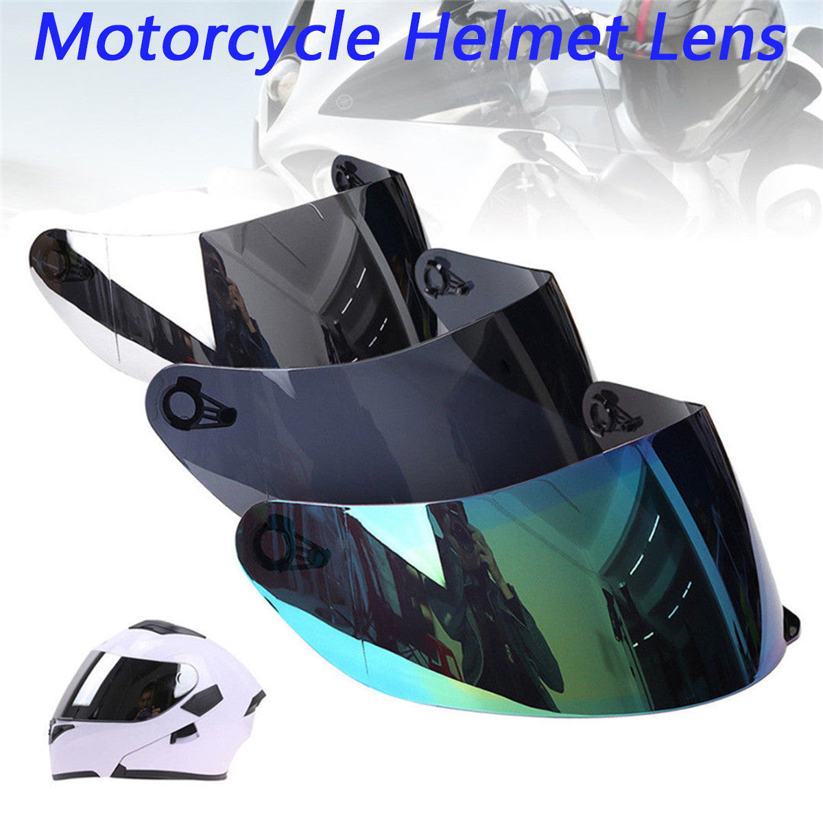 Motorcycle Helmet Full Face Shield Lens Visor Anti-glare/UV For AGV K3-SV  for K5 Q