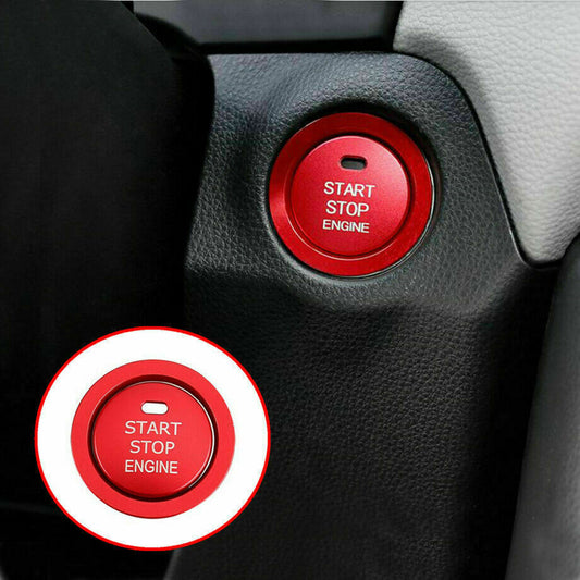 for Toyota Highlander 2020-2023 Red Start Stop Button Ignition Switch Cover Trim